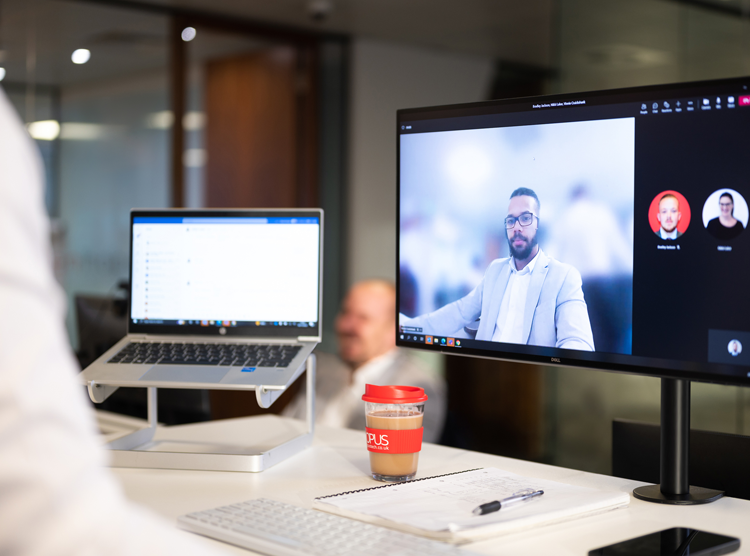 Person Using Microsoft Teams OPI | Opus Technology