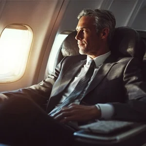 businessman on business travel copy