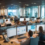 How can a business improve its customer service through contact centres?